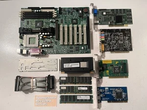 TYAN S1854 TRINITY 400 INTEL PIII 733MHz S1 CPU 768MB RAM GRAPHICS SOUND EXTRAS - Picture 1 of 24