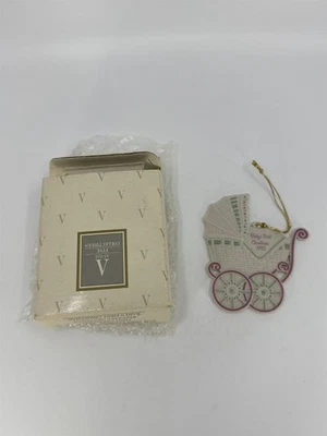 Primer adorno navideño vintage 1992 Avon Baby porcelana fina de colección Foto 1 de 4
