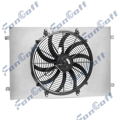 Aluminium Shroud+Electric Fan For 1973-1978 Dodge Charger Coronet Mopar 7.2L V8 - Imagem 1 de 4