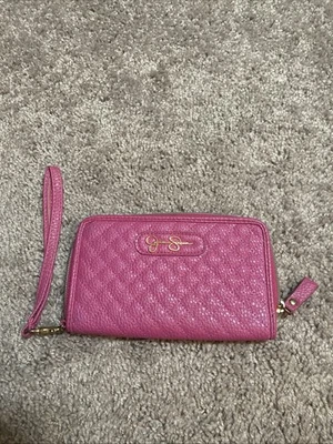 Jessica Simpson Fushia Wristlet/wallet  - Image 1 of 4