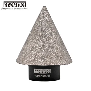 35mm 1-3/8”Diamond Chamfer Finger Milling Bits Cone Mill Hole Saw Cutter Stone - Picture 1 of 13