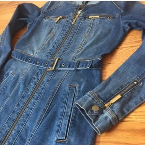 NEU INC International Concepts jeansblau Reißverschluss Gürtel Langarm Hemd Kleid - Bild 1 von 12