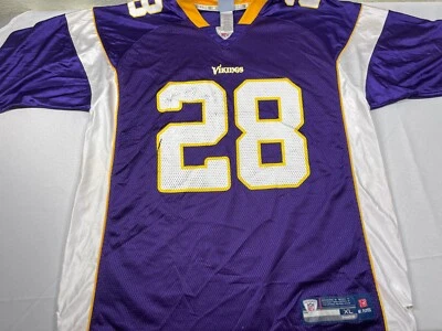 Camiseta de los Minnesota Vikings Peterson #28 XL extra grande equipo Reebok NFL Foto 1 de 4