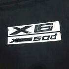 Glossy Black 1X Xdrive 50D + 1X Big X6 Plastic Emblem Sticker Badge Decal Luxury