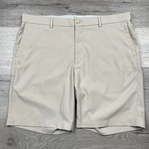 Peter Millar Salem High Drape Perf Mens Shorts Size 38 Color Khaki ME0EB82 EUC - Picture 1 of 16