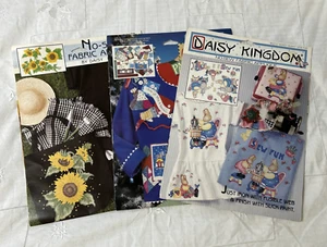 NEW Vintage Daisy Kingdom Fabric Appliqués LOT 3 Packs No-Sew Fusible USA Made - Picture 1 of 8