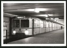 Fotografie U-Bahn Triebwagen Nr. 1476 Richtung Alexander Platz, BVG-Berlin 