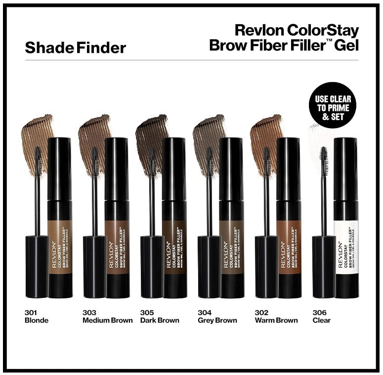 CHOICE of Color Revlon ColorStay Brow Fiber Filler Eyebrow Gel 0.23 fl oz NeW - Image 1 of 1