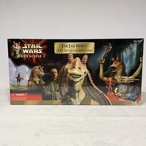 1999 Jar Jar Binks 3D aventura juego de mesa emergente Star Wars episodio 1 sellado - Imagen 1 de 13