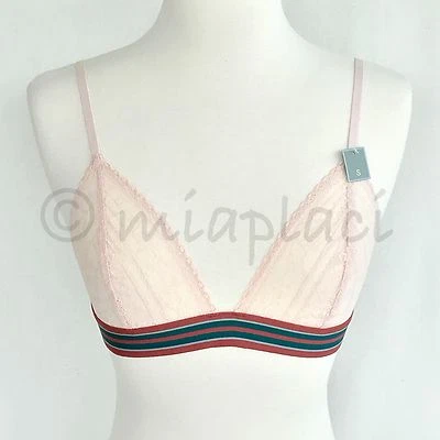 NWT Gap Body Lace Triangle Bralette Pink Small - Image 1 of 4