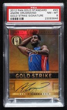 2012 Gold Standard Strike Signatures /75 Andre Drummond #45 PSA 8 Rookie Auto RC