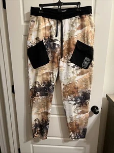 Hustle Gang Streetwear pants, Mens L, Brown & Black, NWT, AM0673 - Picture 1 of 10