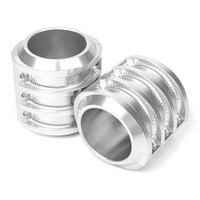 Silver Front Fork Tube Shock Boot Slider Protector for BMW R1200GS ADV 2013-2016