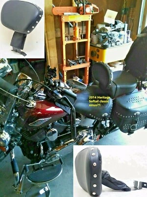 Регулируемая спинка-гвоздик водителя ВВЕРХ ВНИЗ 4 Harley Heritage Softail Classic FLSTC - Изображение 1 из 4