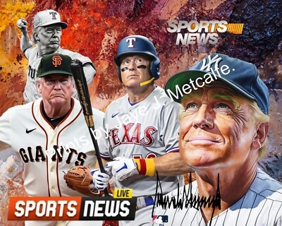 Donald Trump baseball 8x10 Print. - Imagem 1 de 4