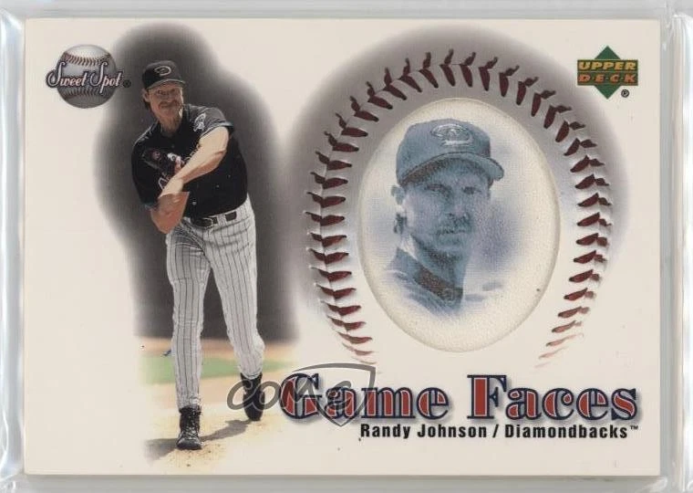 2002 Upper Deck Sweet Spot Game Faces Randy Johnson #158 HOF - Image 1 of 2