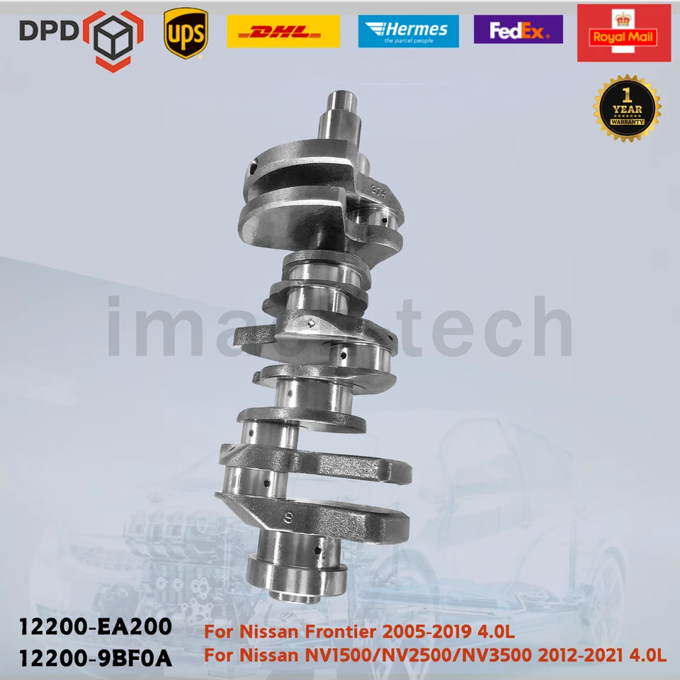 Cigüeñal estándar para Nissan Frontier NV1500/NV2500/NV3500 VQ40DE V6 4,0 L 92 mm Foto 1 de 4