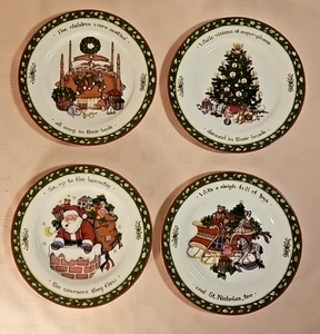International China - A Christmas Story 4 piece Salad Plates in Original Box - Picture 1 of 11