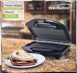 Brentwood Panini Maker Nonstick Sandwichera - Picture 1 of 3