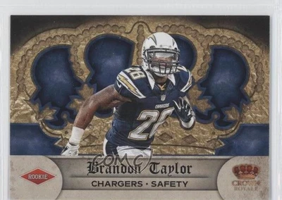 2012 Crown Royale Retail Uncut Crown Brandon Taylor #158 Rookie RC - Image 1 of 2