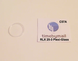 For ROLEX 6504 Plexi Glass Plastic Watch Crystal Replacement 25-3 New Part C57A - Picture 1 of 1