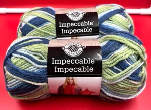 LOT of 2 IMPECCABLE Skeins in SEASIDE #02002 by Loops & Threads 3.5oz 192 yards - Picture 1 of 6