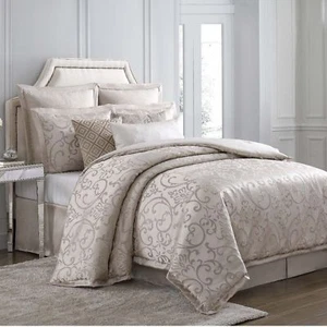 Charisma Avalon 4-teiliges Bettwäscheset KING SIZE CHAMPAGNER GOLD JACQUARD DAMAST - Bild 1 von 3
