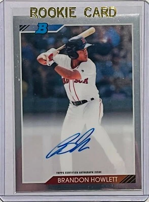 BRANDON HOWLETT ROOKIE AUTO 2020 BOWMAN HERITAGE AUTOGRAPH CARD BOSTON RED SOX - Image 1 of 2