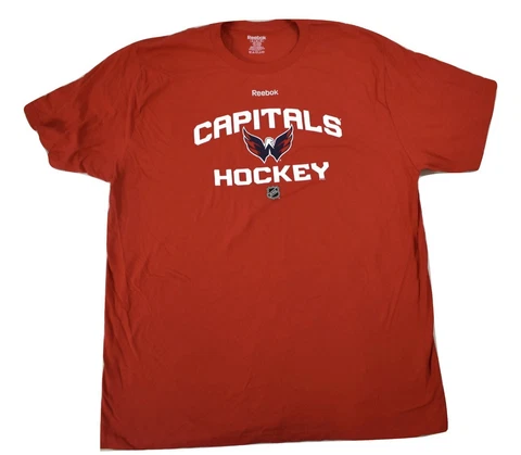 Reebok Mens NHL Womens Capitals Hockey Shirt New XL Cover