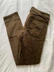 Kut From The Cloth Womens Size 0 Diana Skinny Brown Corduroy Pants 29" Inseam - Picture 1 of 4