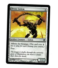 1x FOIL Dross Golem VG Darksteel Mtg Magic EDH 1x x1