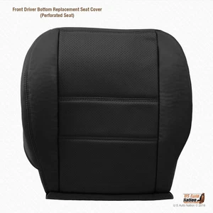 2001 2002 Driver Bottom Perforated Leather Cover For Nissan Pathfinder Black - Picture 1 of 12