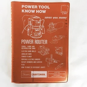 Herramienta eléctrica vintage SEARS CRAFTSMAN Know How Power Router manual del propietario 1983 - Imagen 1 de 9