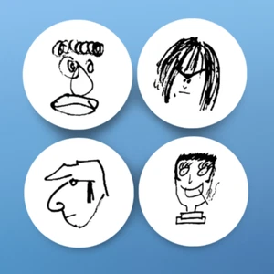 The Beatles by The Beatles Button 4-Pack George Paul Ringo John Lennon Drawing - Picture 1 of 2