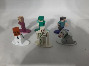 Lot Of 6 Minecraft Jada Toys Diecast Mini Figures Metal - Picture 1 of 8