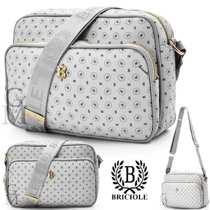 borsa donna spalla Briciole bianco fantasia scritte tracolla capiente elegante - Imagen 1 de 14