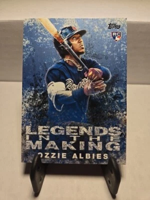 Ozzie Albies 2018 Topps Legends in the Making Blue #LITM-4 Braves RC 020925 - Image 1 of 4