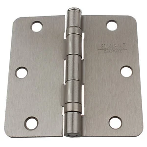 GlideRite 3.5" x 1/4" Ball Bearing Door Hinges Satin Nickel 3514-2BB-SN-1 - Bild 1 von 2