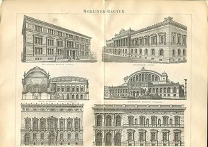 Vieux Tableau - Thème " Berliner Bauten " De 1895 (BE-2) - Imagen 1 de 1