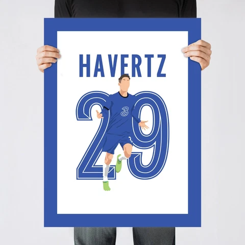 Kai Havertz, 2021 Champions League Chelsea Print/Poster/Wall-Art [Part 3 of 4] Cover