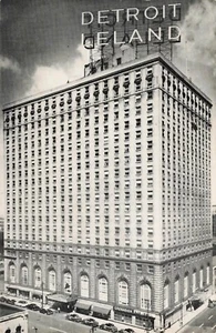 Cartolina d'epoca - 1900 - francobollo da 2 centesimi / DETROIT LELAND HOTEL - Foto 1 di 2