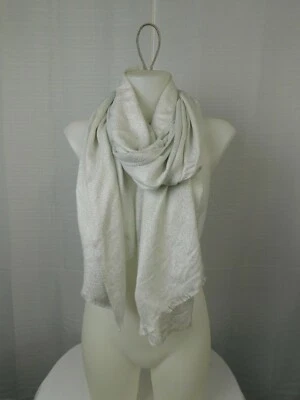 Calvin Klein Metallic Herringbone Evening Wrap-Scarf, Silver #4773 - Image 1 of 3