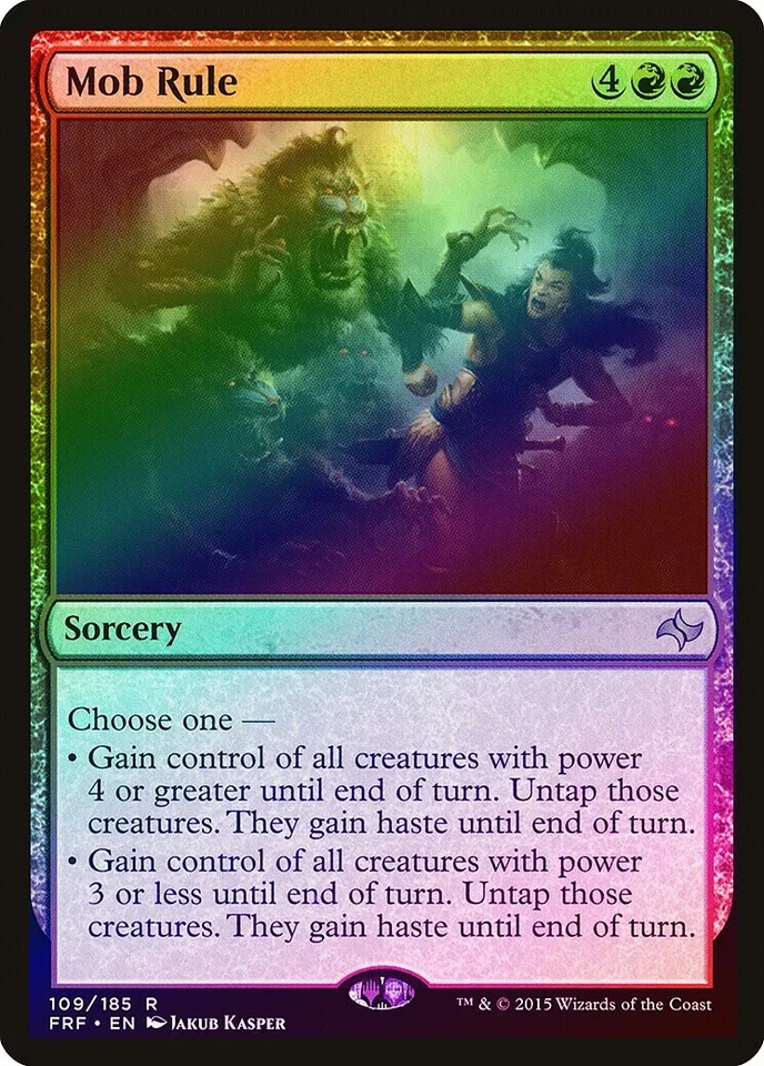 MTG Mob Rule FOIL Fate Reforged NM - Image 1 of 1