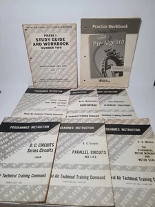 8 Naval Air WWII Technical Training Command Programmed Instruction Booklets - Picture 1 of 14