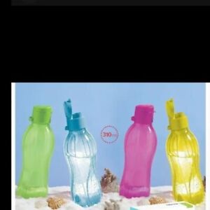 Tupperware Eco Water Bottle flip top-310 ml - Set of 4 -New free shipping.