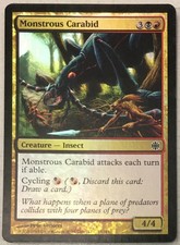 Monstrous Carabid Foil 43/145 Alara Reborn Magic The Gathering MTG Near Mint