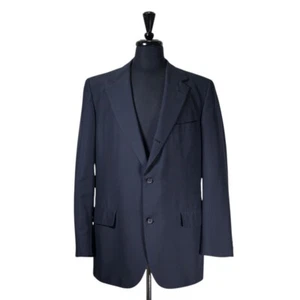 Vintage Brooks Brothers Mens Navy Blue Blazer 42L Wool Lined Jacket Sport Coat - Picture 1 of 8