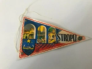 Vtg 70's Saint Tropez Cote d'Azur Guindon, Fanion, Pennant, Banderole Small - Foto 1 di 2