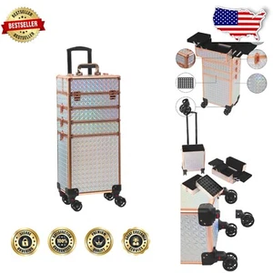 Luxury Rolling Makeup Case with Lightweight Design & High-Quality Craftsmanship - Picture 1 of 9