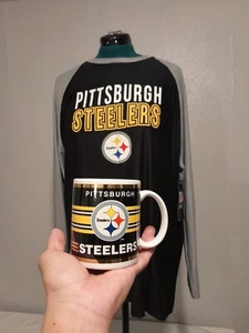Pittsburgh Steeler Fan coffee mug and long sleeve t-shirt  - Picture 1 of 6
